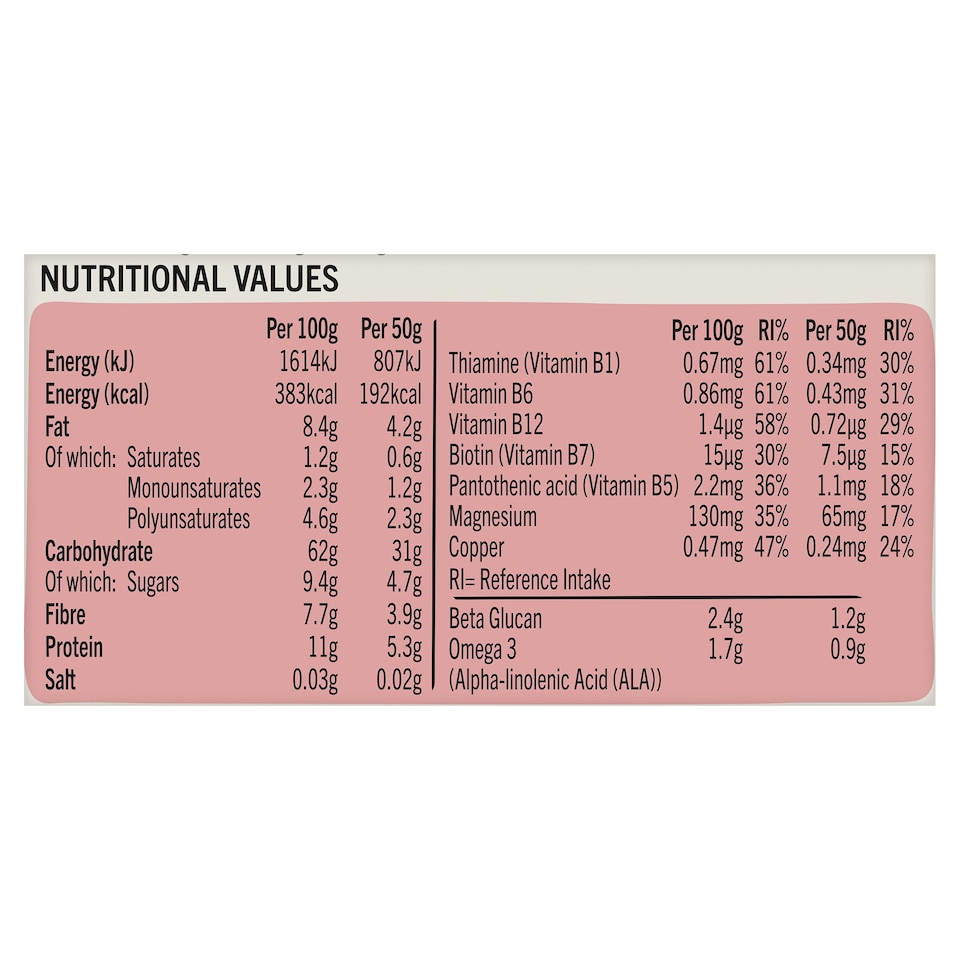 image 1 of Linwoods Energy Overnight Oats, Strawberry Flavour 300g
