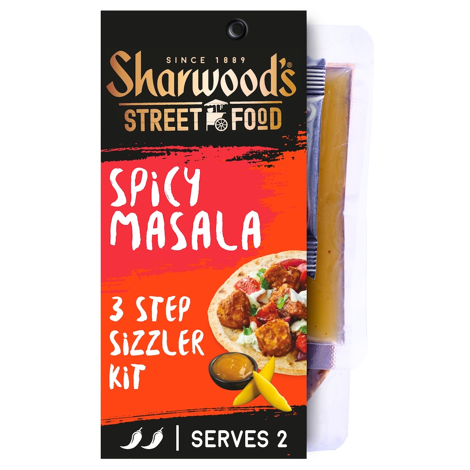 image 1 of Sharwood's Street Food Spicy Masala Sizzler Kit 184g