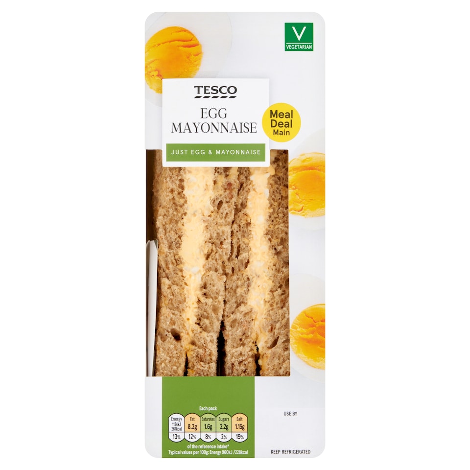 Tesco Egg Mayonnaise Sandwich 117g