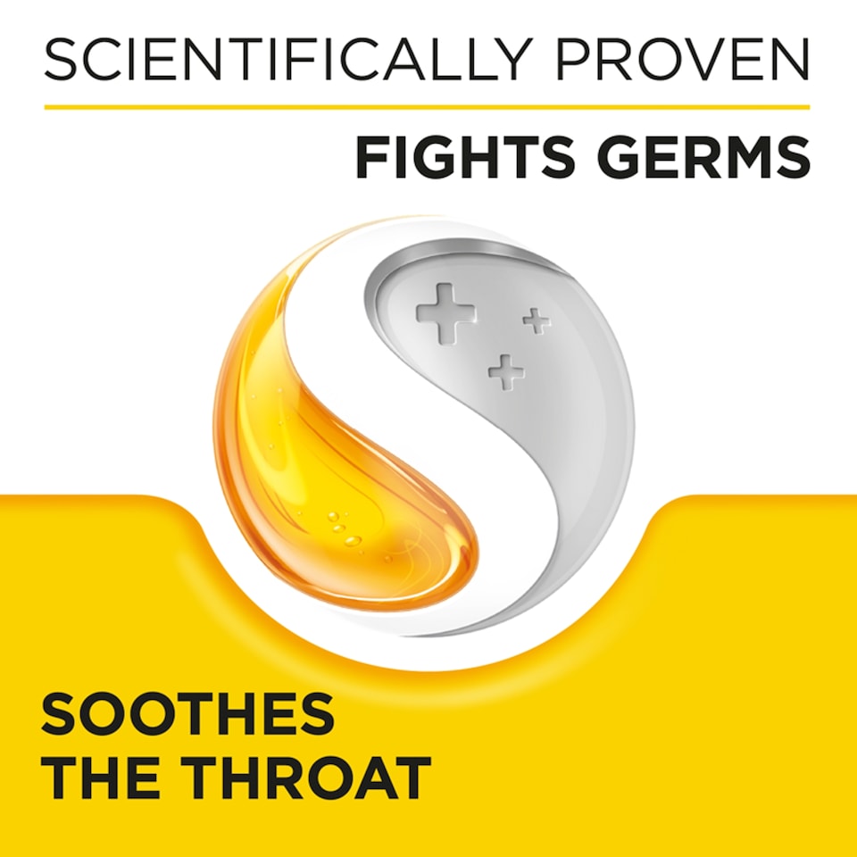 image 1 of Strepsils Triple Action Honey & Lemon Throat Lozenges 16 Pack