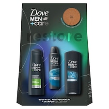 Dove Men+Care Clean Comfort Trio with Charging Pad Gift Set