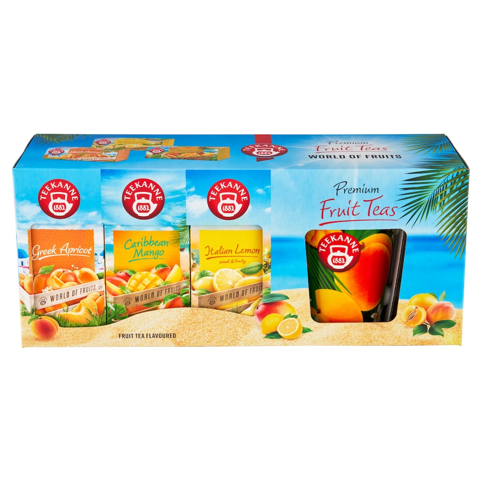 Teekanne World of Fruits Fruit Tea Flavoured 60 pcs 130g + Mug