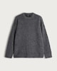 image 4 of The F&F Edit Ribbed Crew Neck Jumper with Wool in Grey