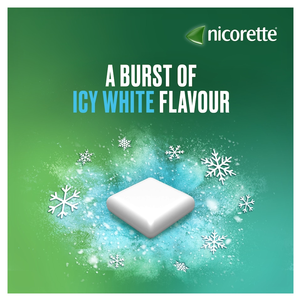 image 1 of Nicorette Stop Smoking Aid 2mg Nicotine Gum - Icy White 210s