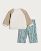 image 2 of F&F Baby 2-Piece Cotton Rich Sweatshirt and Joggers Set in Blue