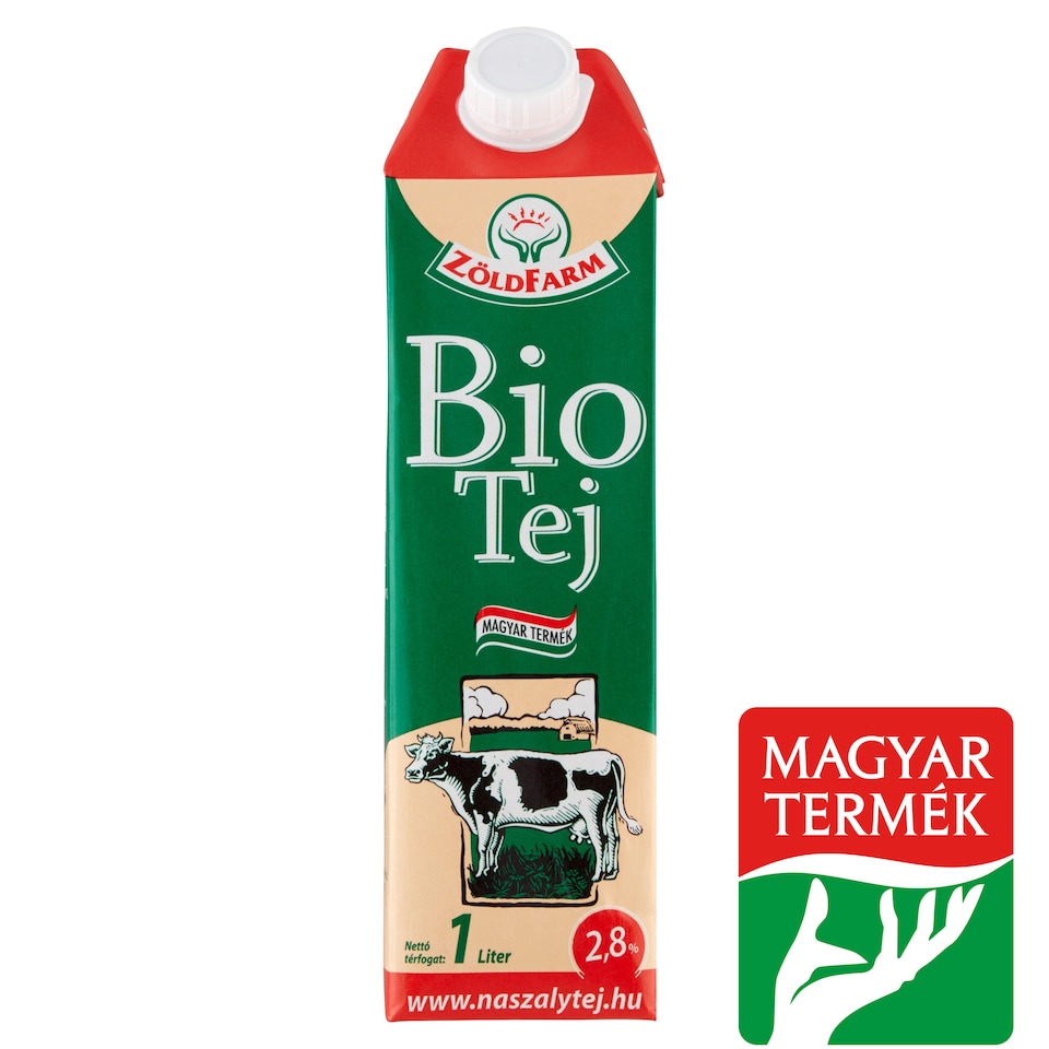 Zöldfarm Organic Milk 2,8% 1 l
