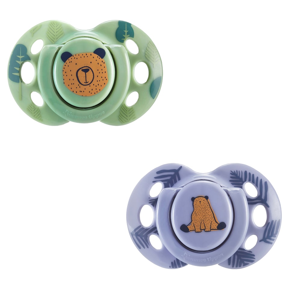 image 1 of Tommee Tippee Fun Soother, 6-18m, Pack of 2