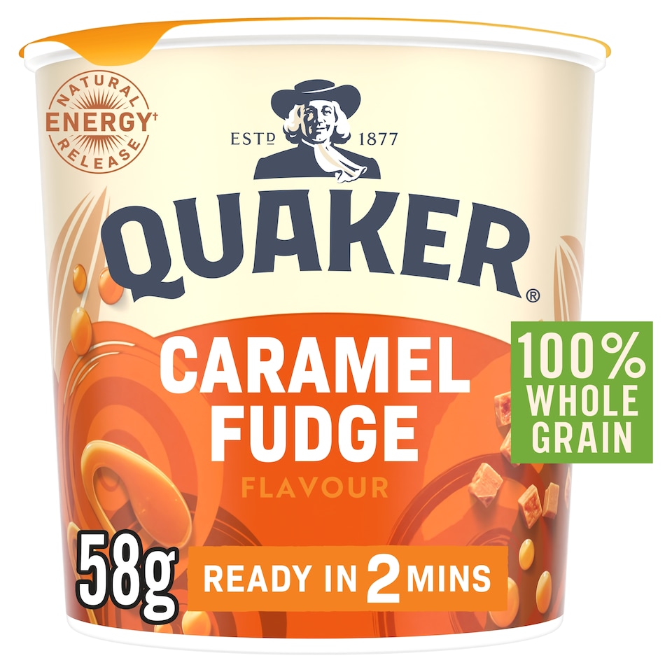 image 1 of Quaker Caramel Fudge Porridge Pot 58G
