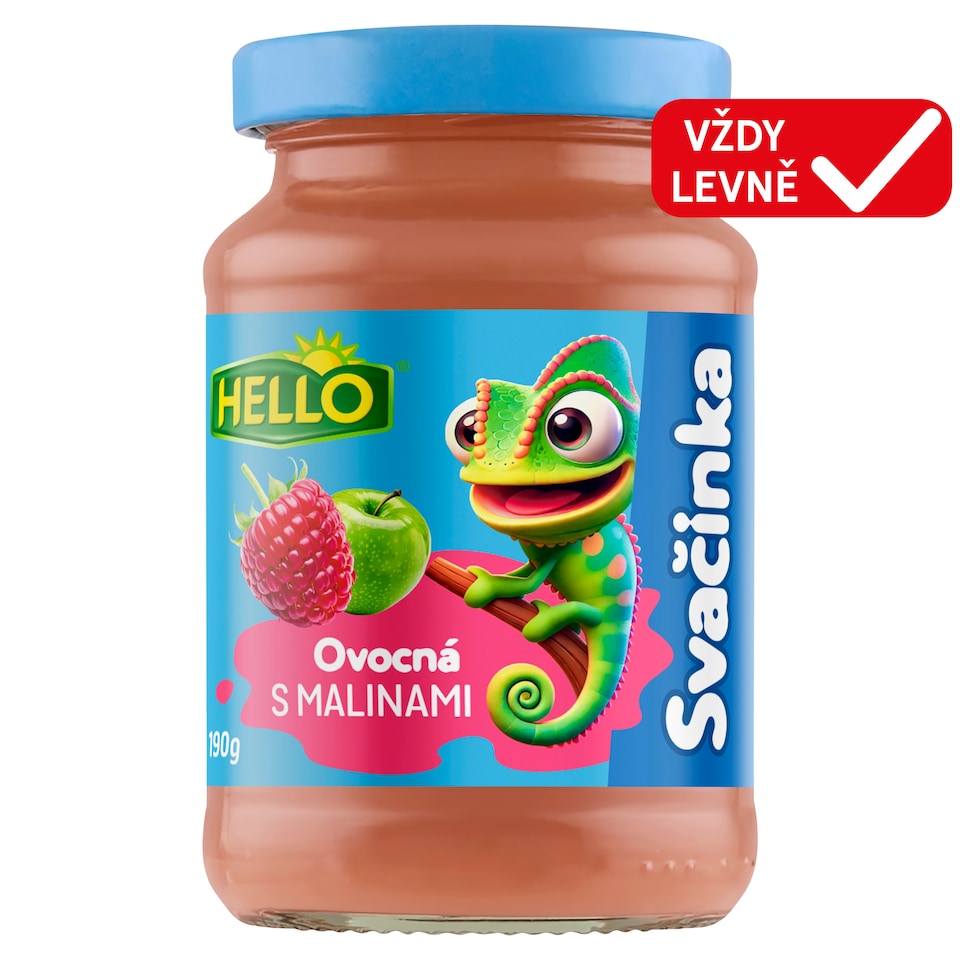 Hello Ovocná svačinka s malinami 190g