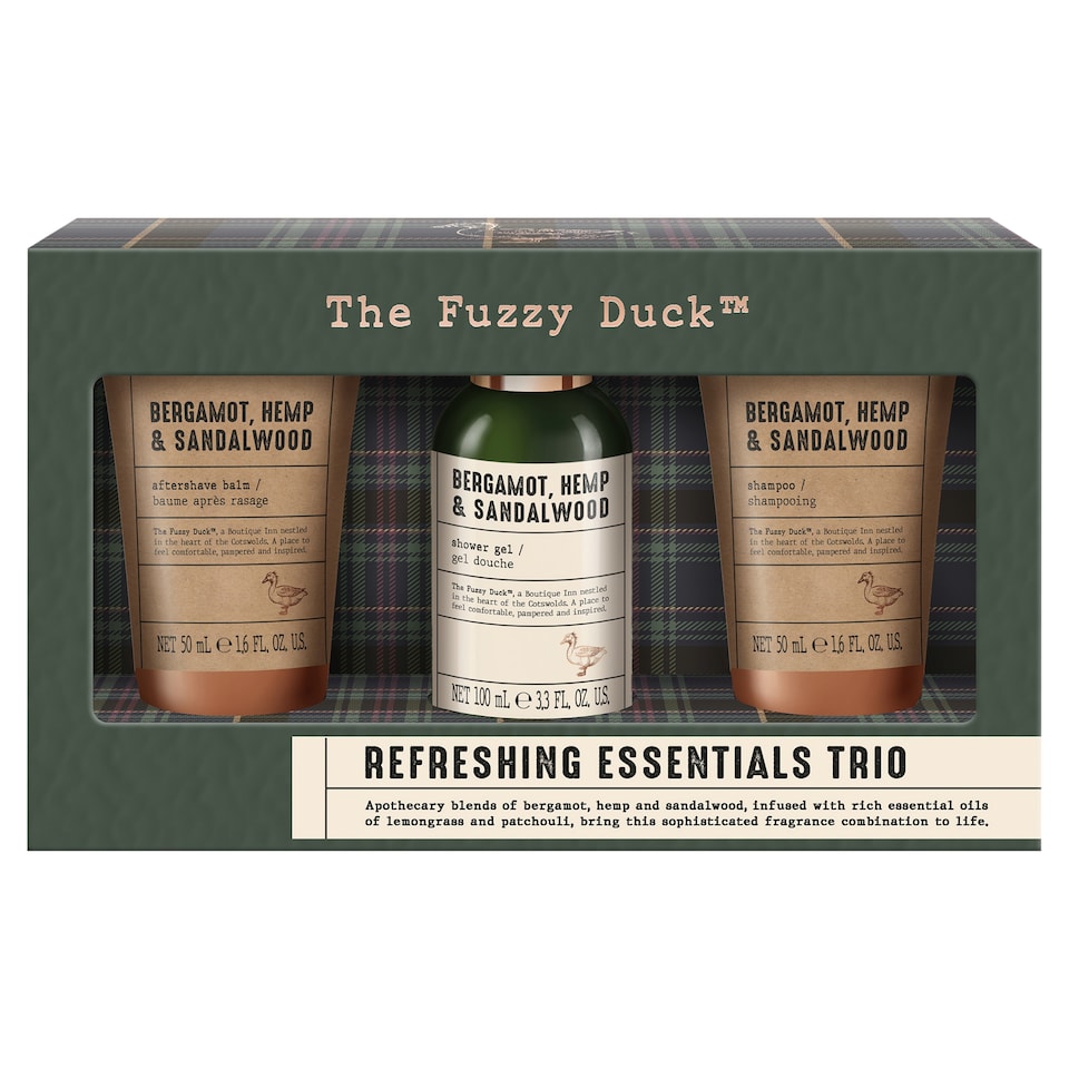 image 1 of Baylis & Harding The Fuzzy Duck Bergamot, Hemp & Sandalwood Men's Refreshing Essentials Gift Set