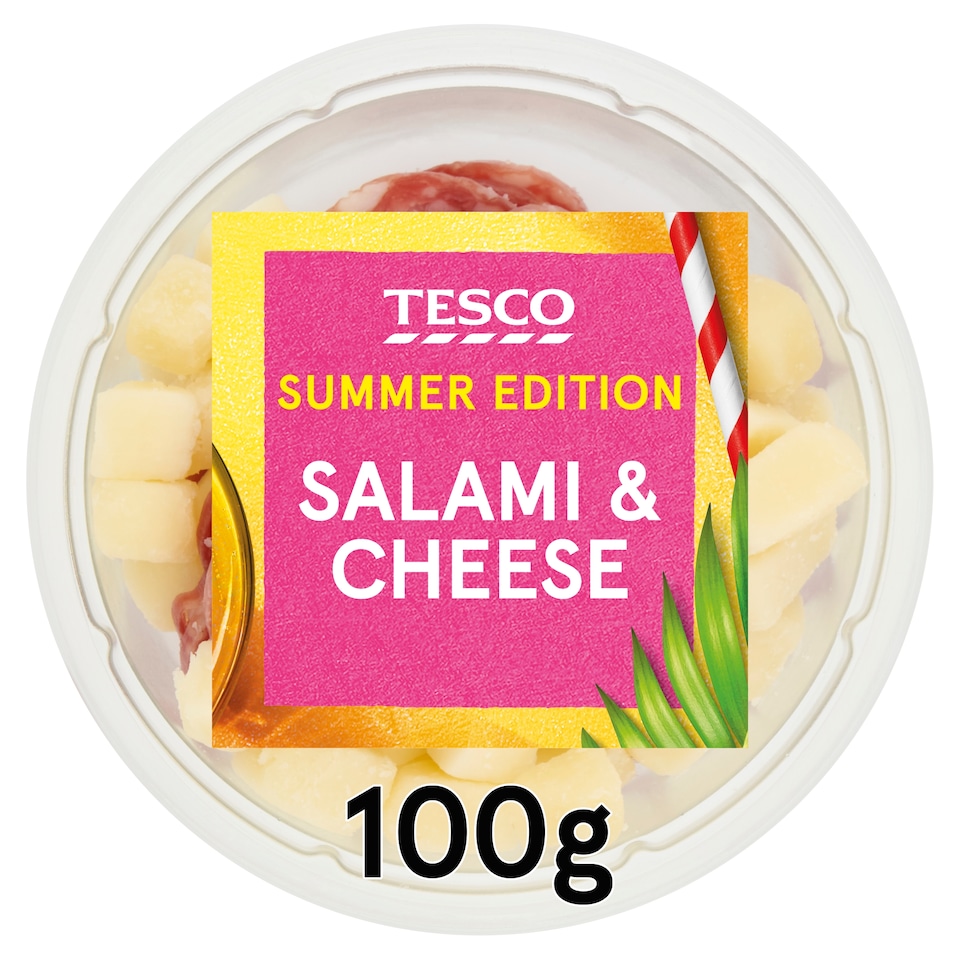 Tesco Salami & Cheese Pot 100g