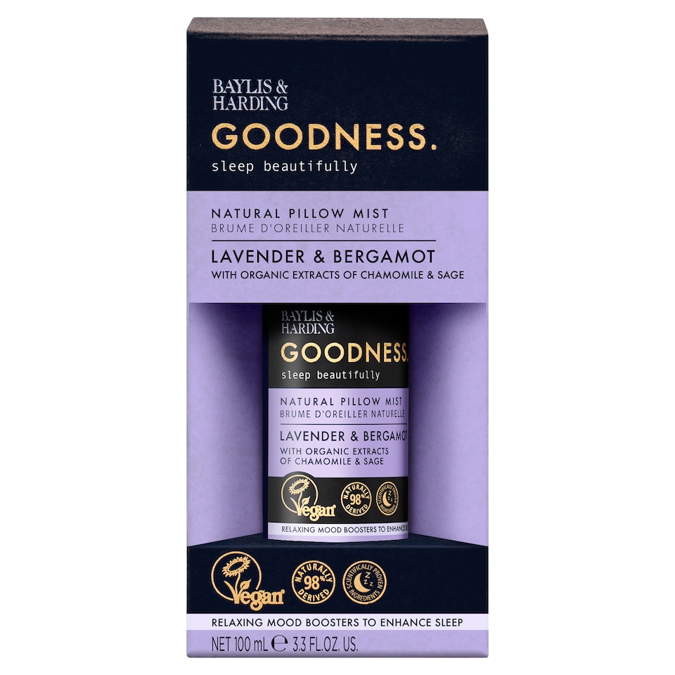 image 1 of Baylis & Harding Goodness Natural Pillow Mist - Lavender & Bergamot 100ml