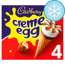 Cadbury Creme Egg Ice Cream Cones 4X100ml