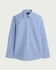 image 4 of F&F Regular Fit Checked Long Sleeved Shirt in Multi Blue