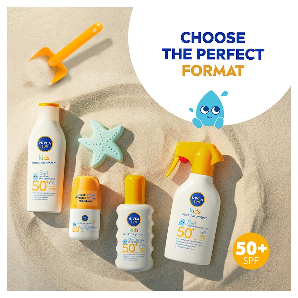 image 1 of NIVEA SUN Babies & Kids Sensitive Protect Trigger Spray SPF50+ 250ml​