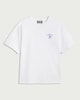image 4 of OH ME OH MY Pure Cotton Mykonos T-Shirt in White