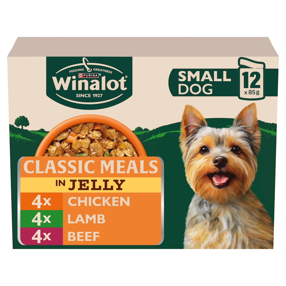image 1 of WINALOT Classic Meals Small Dog Mixed in Jelly Wet Dog Food 12x85g