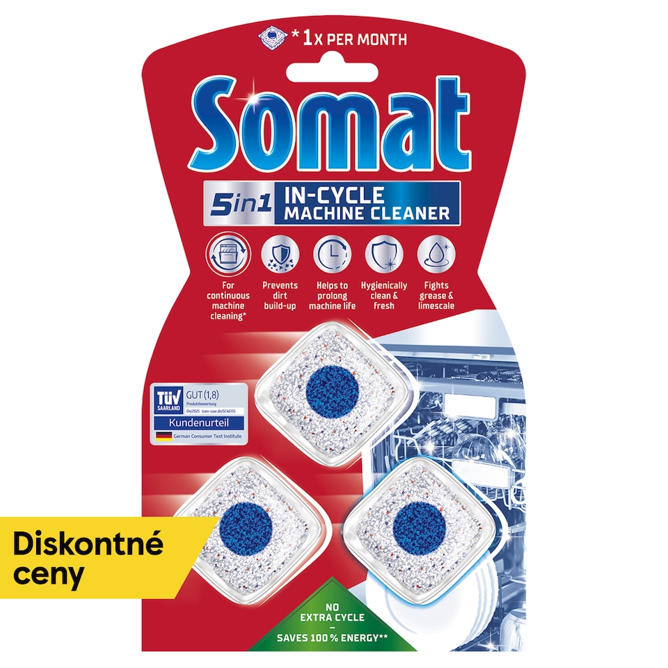 obrázok 1 z SOMAT 5v1 čistiace tablety do umývačky 3 ks