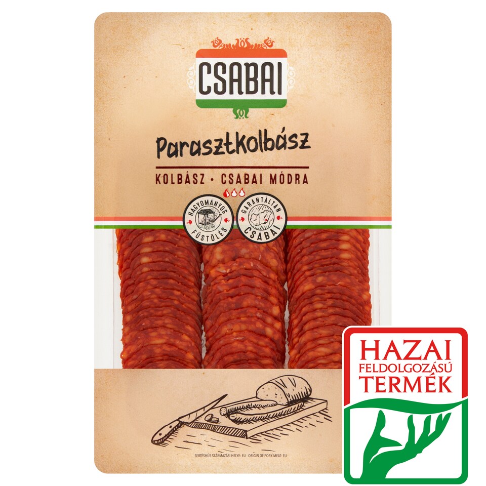 Csabahús Csabai szeletelt parasztkolbász 75 g