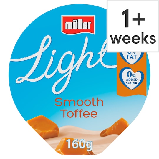 Muller Light Toffee Yogurt 160G Tesco Groceries