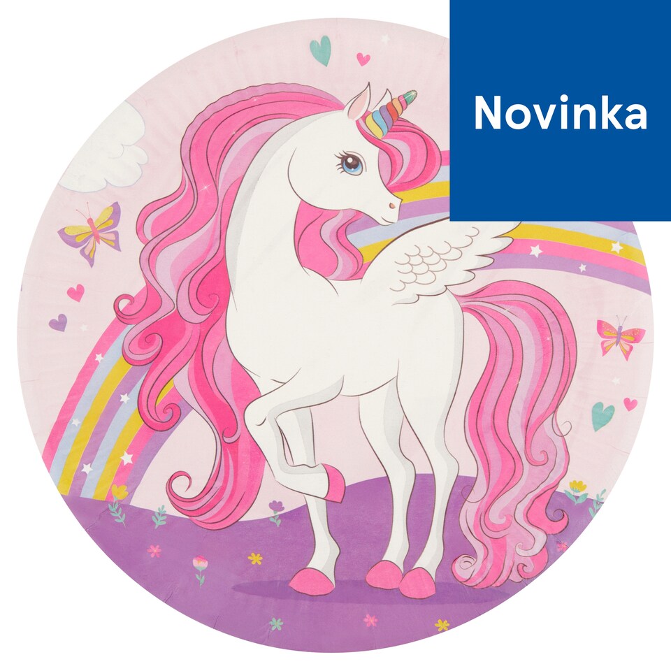 Decorata Party Unicorn Paper Plates 23 cm 8 pcs