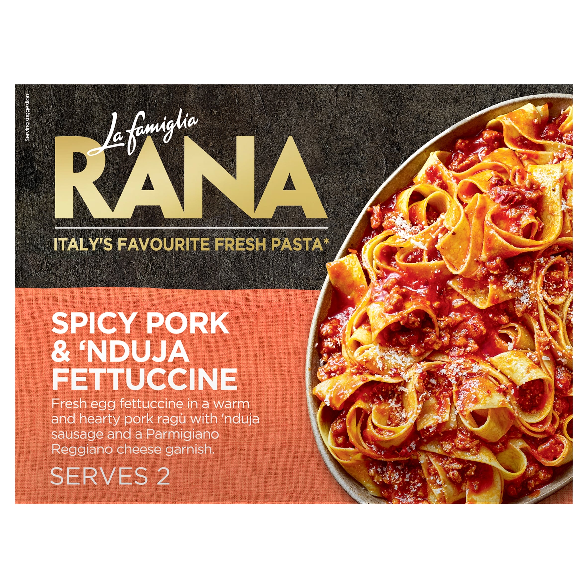 La Famiglia Rana Spicy Pork & 'Nduja Fettuccine 814g