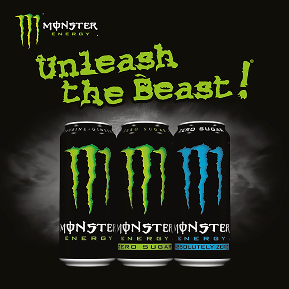 image 1 of Monster Energy Drink Zero Sugar 4x500ml