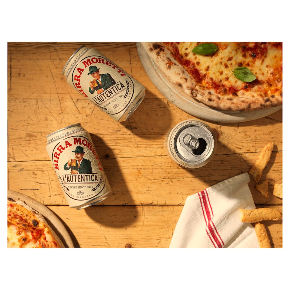 image 1 of Birra Moretti Premium Lager Beer 6 x 330ml