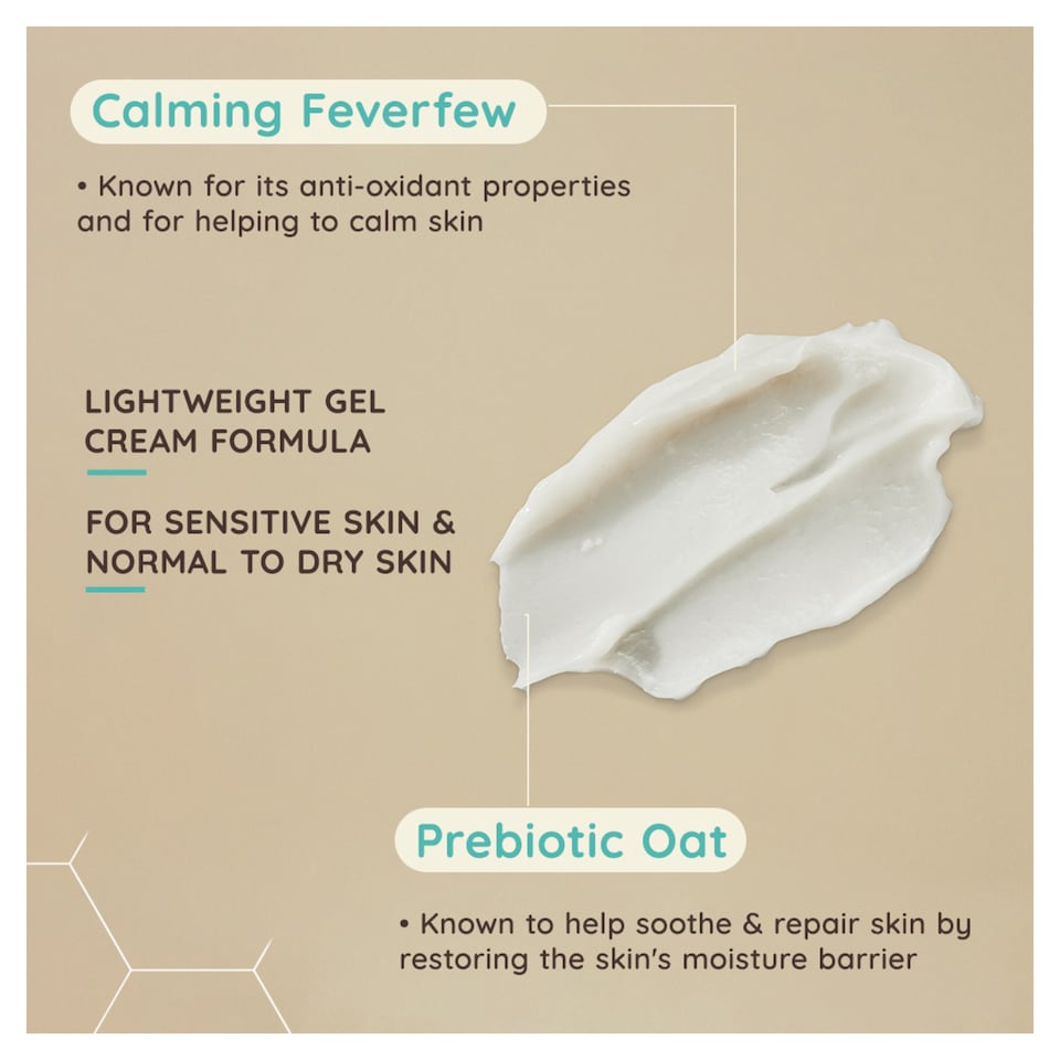image 1 of Aveeno Face Calm and Restore Oat Gel Moisturiser 50ml