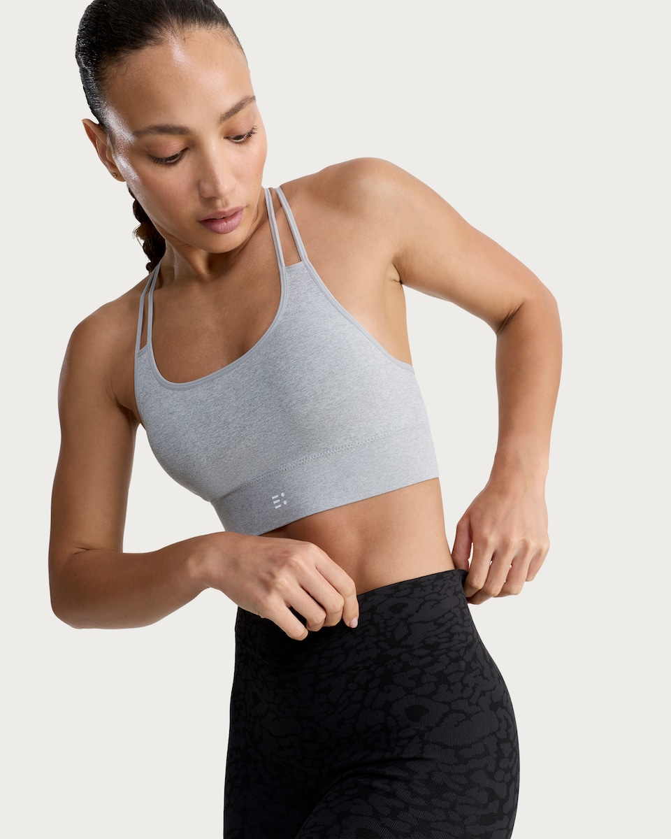 image 1 of F&F Active 2-Pack Seamfree Double Strap Sports Bra  in Multi