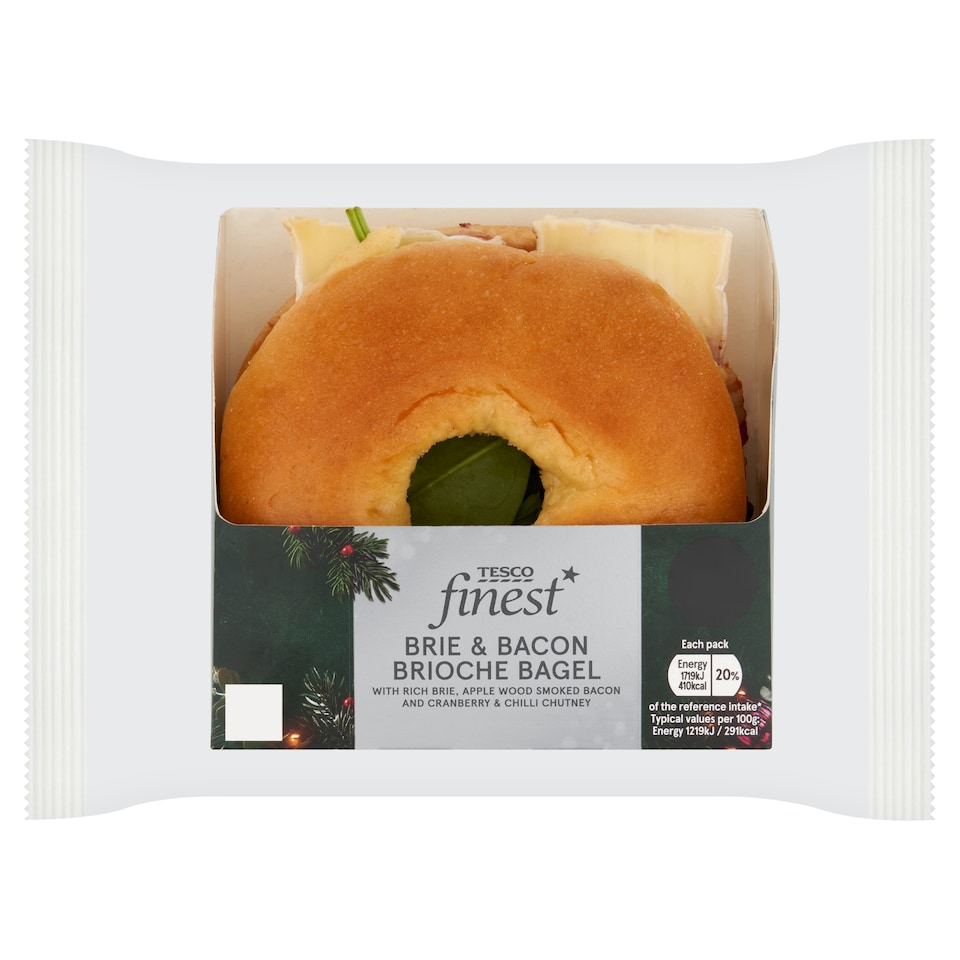Tesco Finest Brie & Bacon Bagel