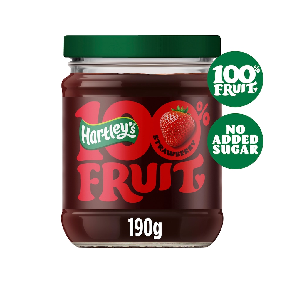 Hartley's 100% Fruit Strawberry Spread 190g