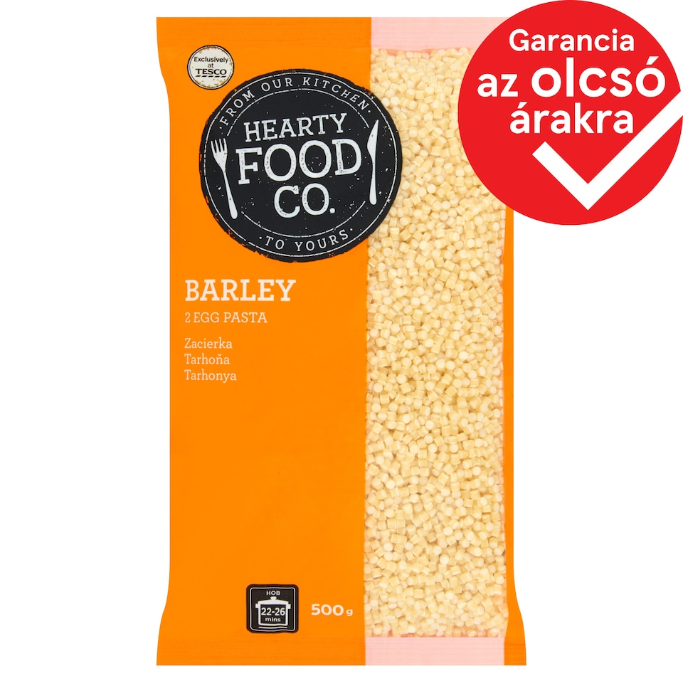 Hearty Food Co. tarhonya 2 tojásos száraztészta 500 g