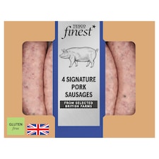 Tesco Finest 4 Signature Pork Sausages 440g