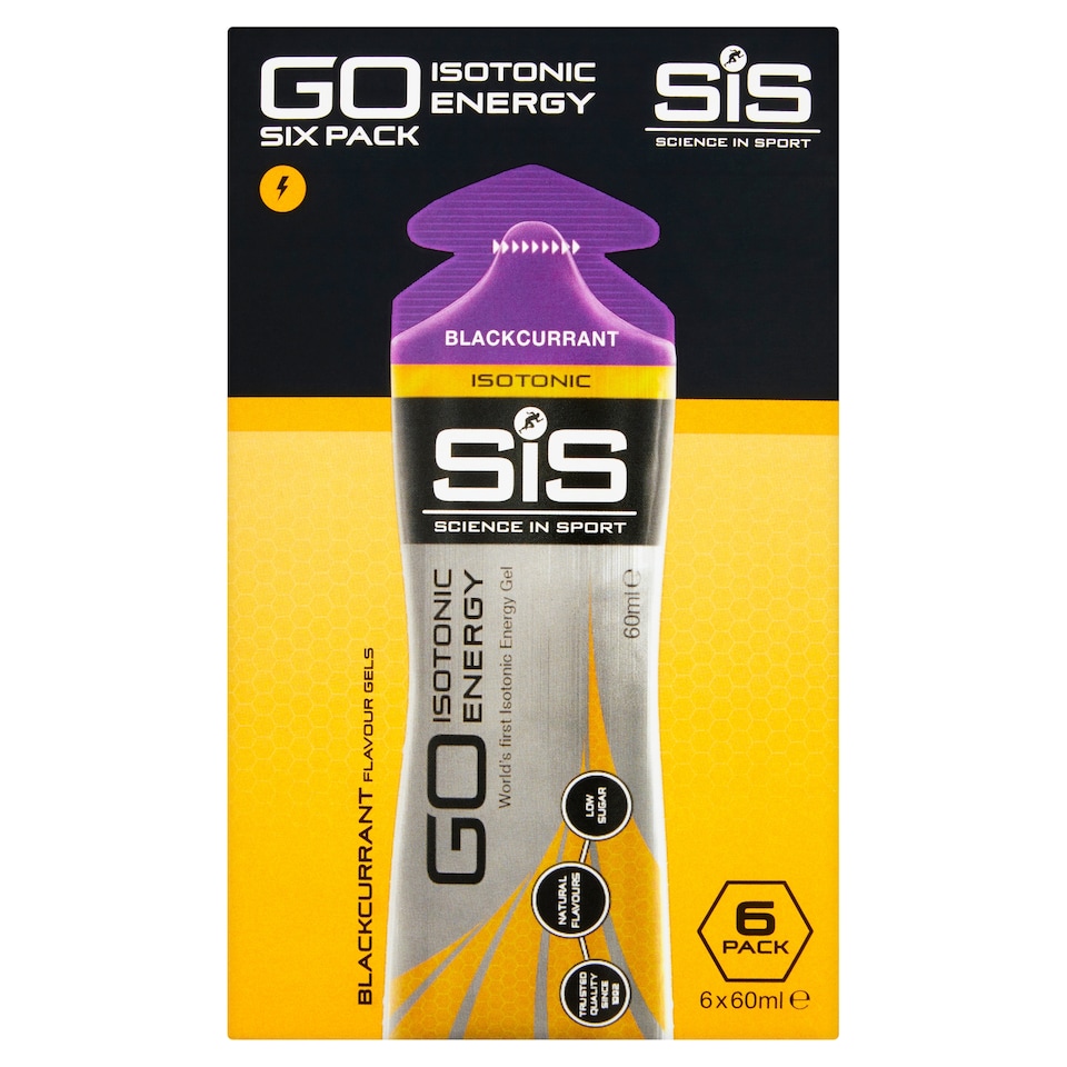 SiS GO Isotonic Energy Gel - Blackcurrant 6 x 60ml