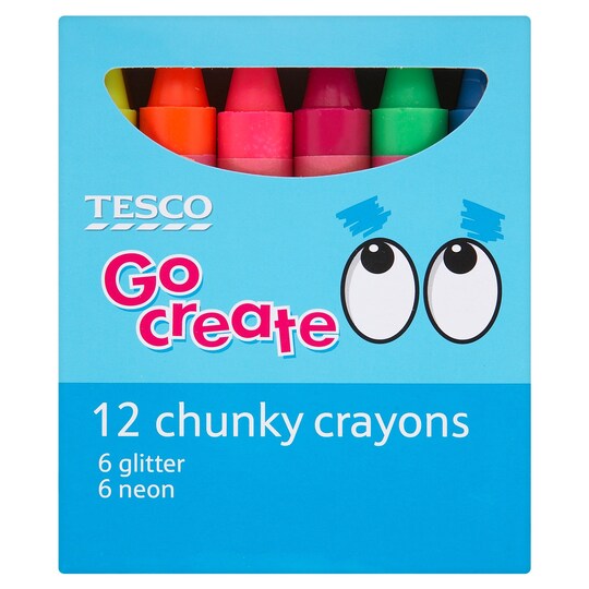 TESCO KIDS 12 CHUNKY CRAYONS Tesco Groceries