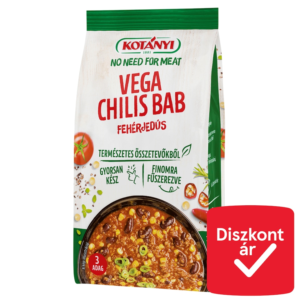 Kotányi No Need For Meat vega chilis bab 100 g