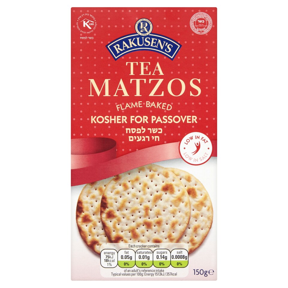 Rakusens Tea Matzos 150G