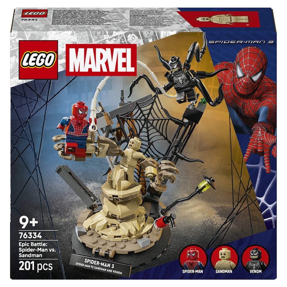 LEGO Marvel 76334 Pókember és Homokember óriási csatája  1. kép