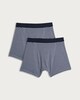 image 2 of F&F 3-Pack Cotton Rich Patterned Trunks in Blue