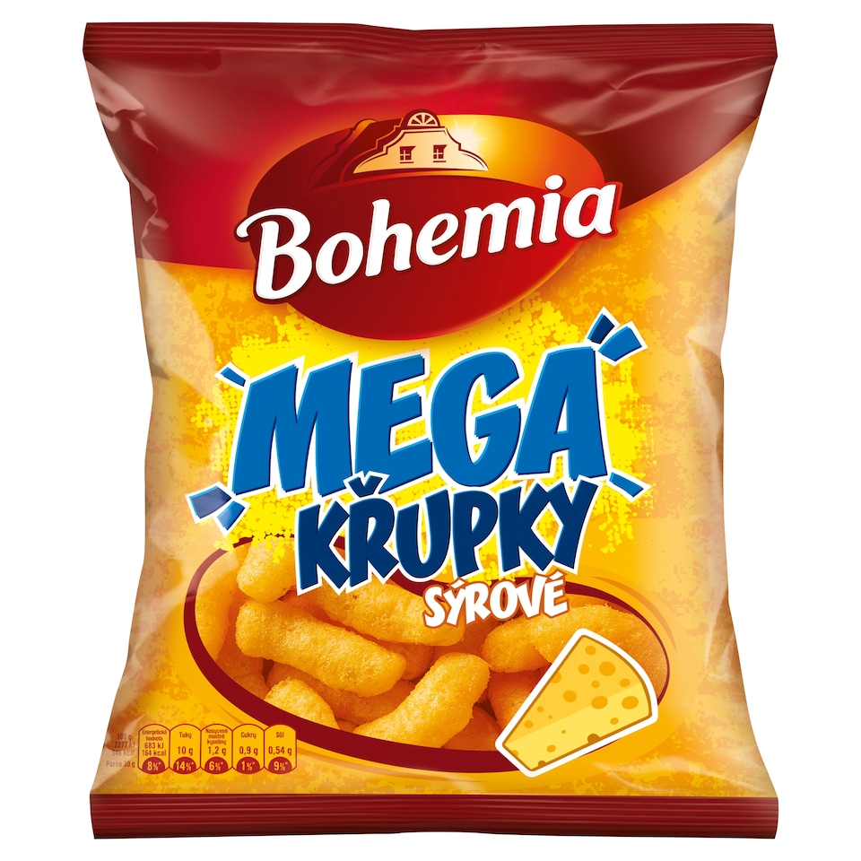 Bohemia Mega křupky sýrové 150g