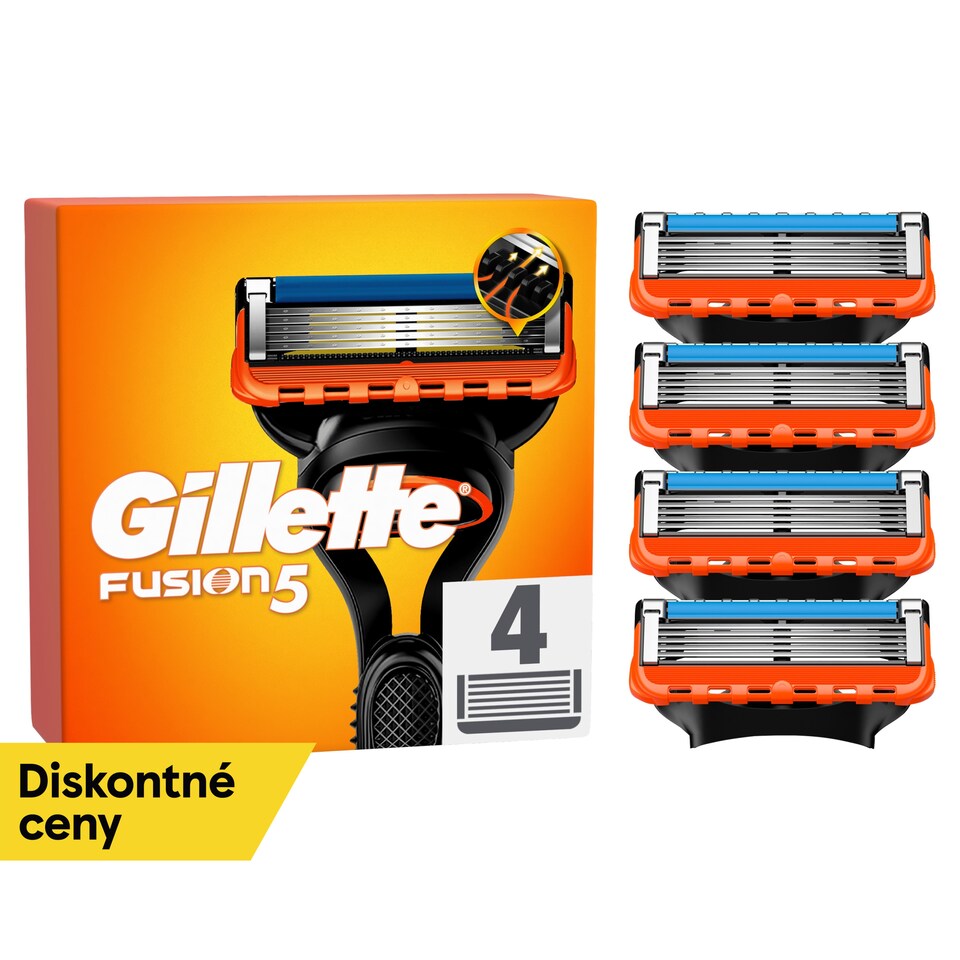 obrázok 1 z Gillette Fusion5 Náhradné Holiace Hlavice pre Mužov s 5 Čepieľok, Zarovnávajúca Čepieľka