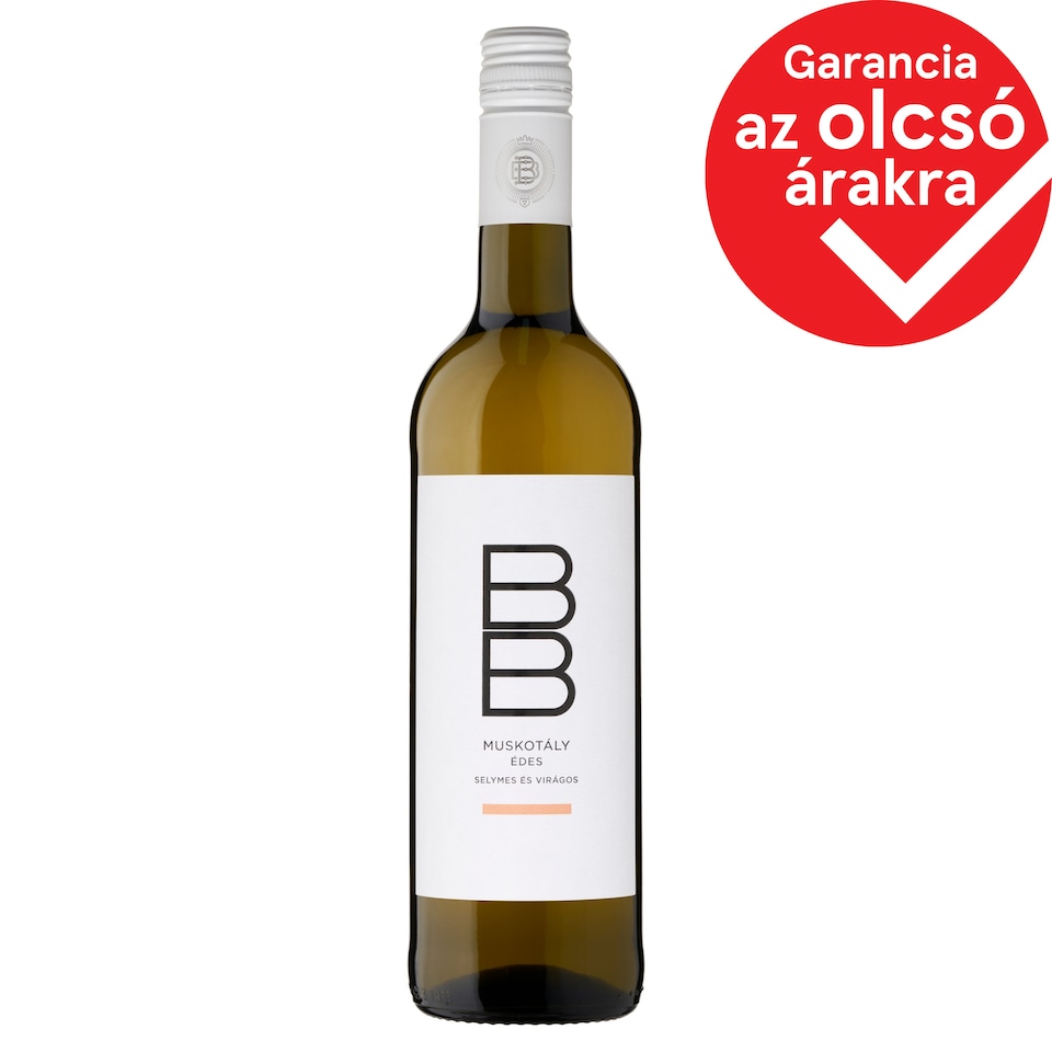 BB Balatonboglári Muskotály édes fehérbor 10,5% 0,75 l