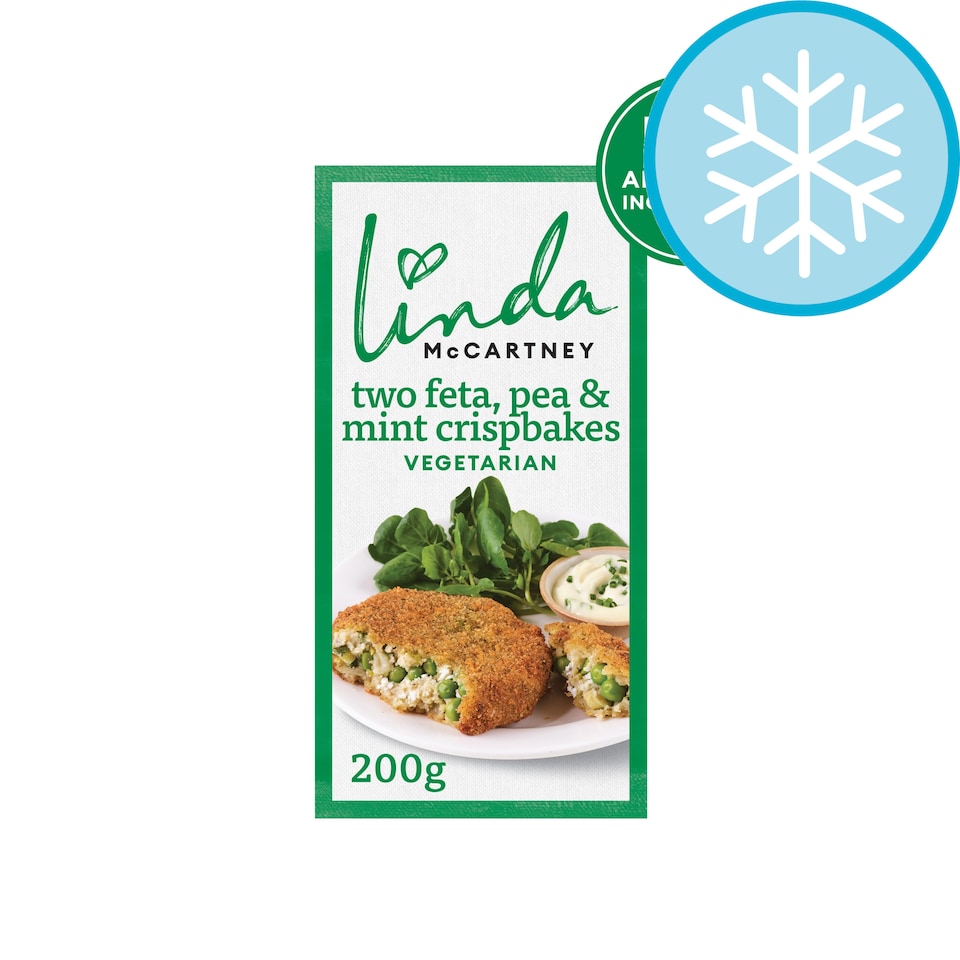 Linda McCartney 2 Feta, pea & Mint Crispbakes 200g