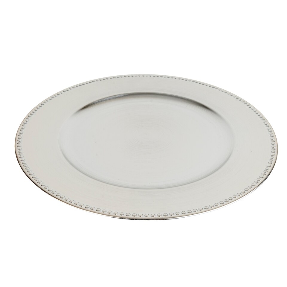 Candlelight Silver Charger