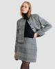 image 2 of F&F Checked Mini Skirt in Black