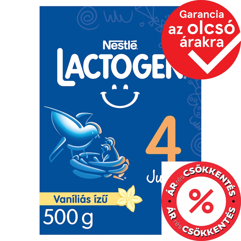 image 1 of Lactogen 4 Junior Vanilla Flavoured Milk-Based Drink Powder 2+ Years 500 g