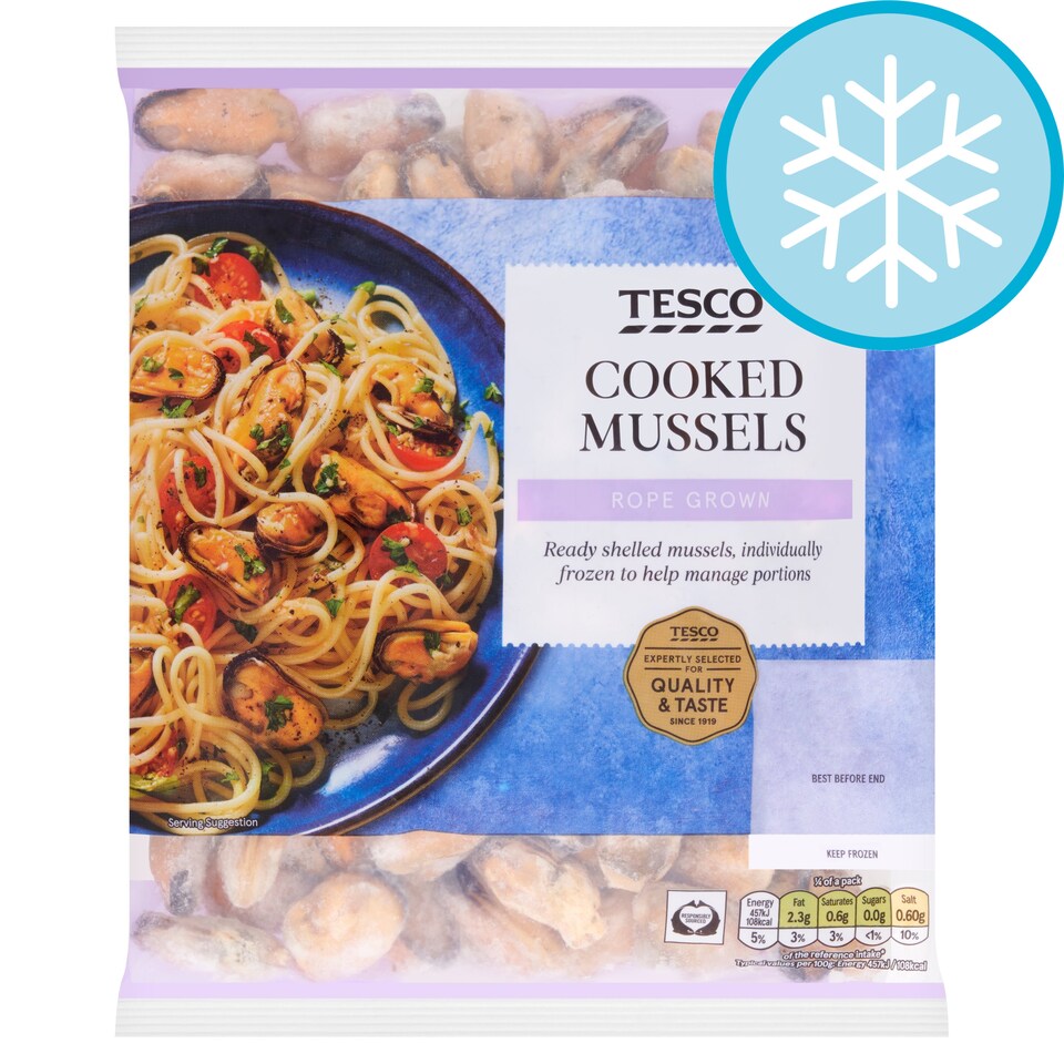 Tesco Cooked Mussels 400G Tesco Groceries