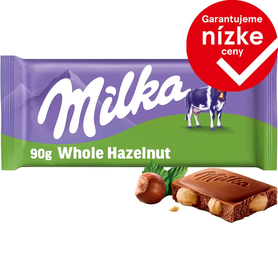Milka čokoláda Oriešková mliečna s celými orechmi 95 g