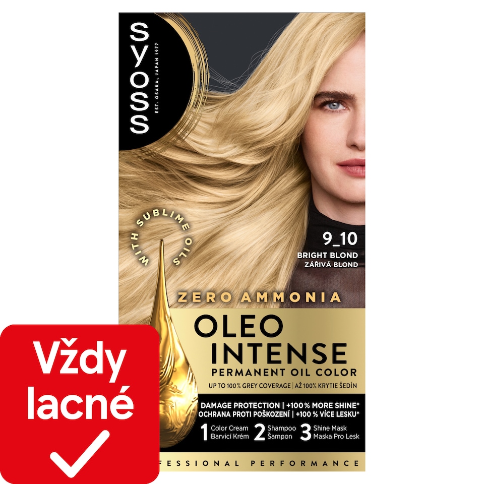 Syoss Oleo Intense 9-10 Žiarivý blond 50 ml